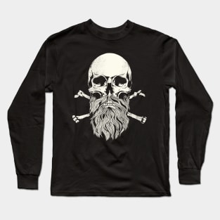 Bearded Skull Long Sleeve T-Shirt